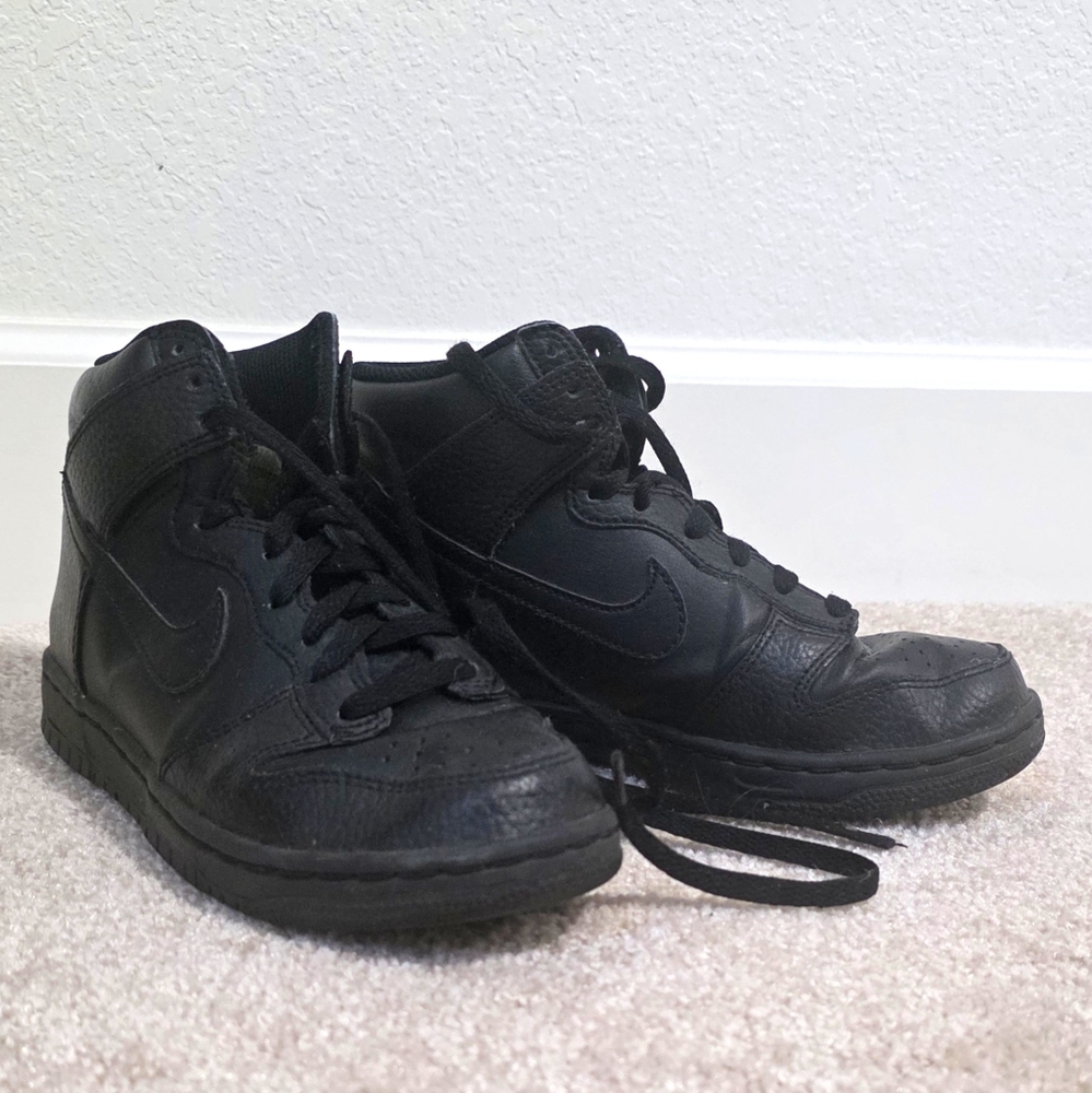 Black High-Top Nike Sneakers